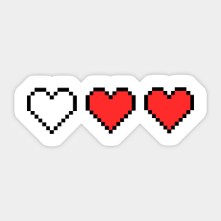 love pixel art Sticker